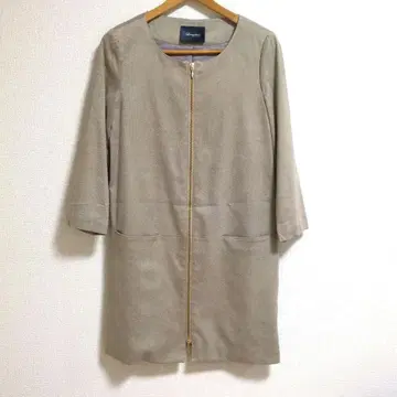 Loungedress 노카라 자켓 베이지 개럴개런트