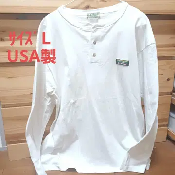 USA L.L.Bean 헨리넥 긴팔 티셔츠 카타딘 로고