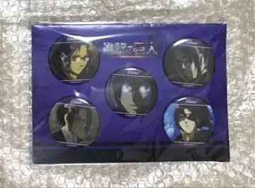 진격의 거인 한지 장면 사진 캔뱃지 5개 세트