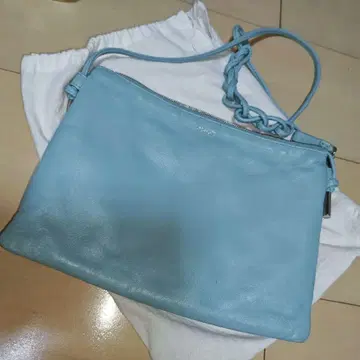 Y'SACCS 이자크 스카이블루 가죽 사코슈 리얼 가죽