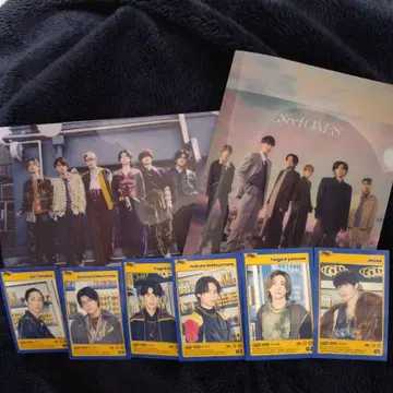 [ 익명 배송 ] SixTONES 혜택 클리어 파일과 카드 6장