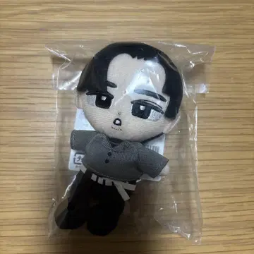 봉제 인형 마스코트 약 20cm 그레이 블랙