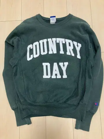 Champion 90s 리버스 위브 COUNTRY DAY 프린트 M