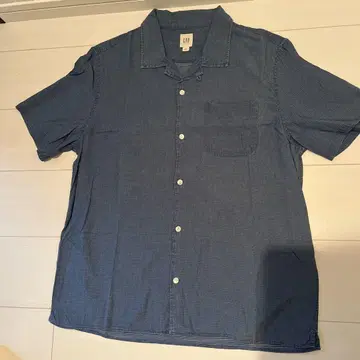 GAP 오픈 카라 셔츠 남성용 M