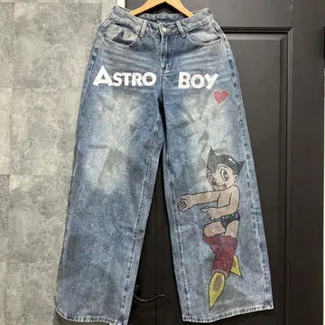 [ 미사용 새상품 ] 철완 아톰 청바지 팬츠 여성용 M 사이즈