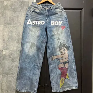 [ 미사용 새상품 ] 철완 아톰 청바지 팬츠 여성용 M 사이즈