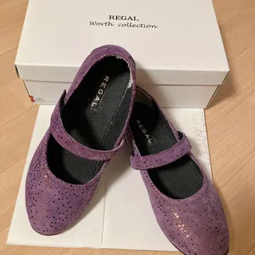REGAL Worth collection 플랫슈즈 스웨이드 보라색