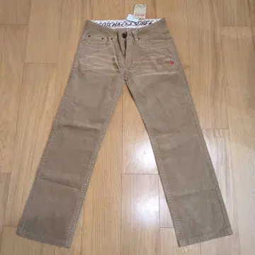 GOTCHA 베이지 코듀로이 팬츠 자수 미사용 새상품