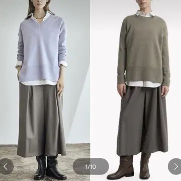 띠어리 럭스 New Saxony Bel PL 와이드 팬츠