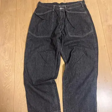 텐더 로인 트라우저 데님 블랙 M 34