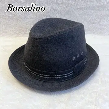 [ 미사용 ] Borsalino 볼사리노 중절모 다크 그레이