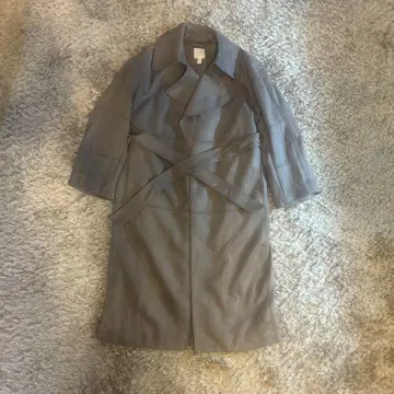 H&M 그레이 베이지 코트