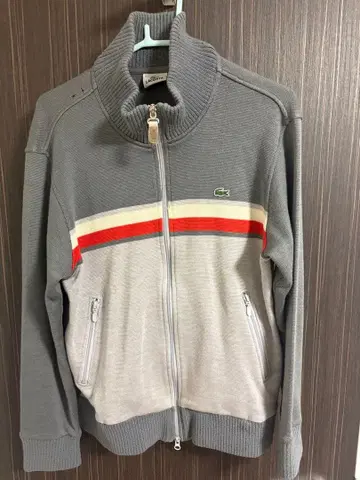 Lacoste 집업 스웨터 그레이