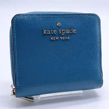 kate spade 케이트 스페이드 가죽 접이식 지갑 동전 지갑 블루