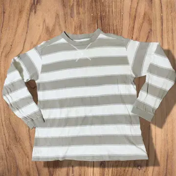 USED TAR TARCOM TBR 보더 맨투맨 그레이/화이트 L