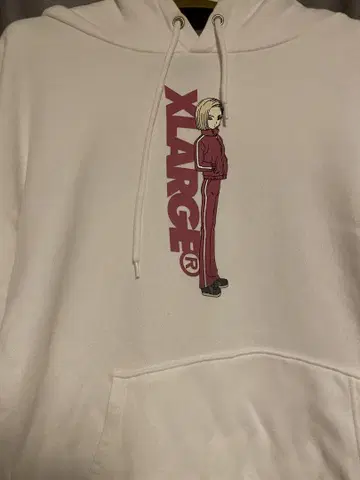 레어 XLARGE 드래곤볼 콜라보 18호 후드티