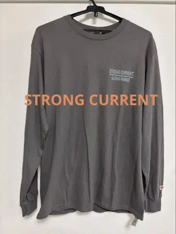 STRONG CURRENT 긴팔 티셔츠 그레이