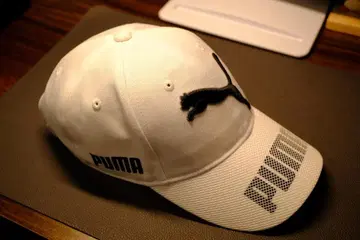 PUMA 화이트 메쉬 캡