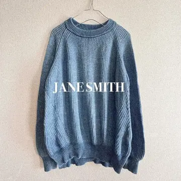 JANE SMITH 인디고 염색 코튼 니트
