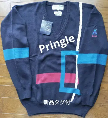 프링글 V넥 스웨터