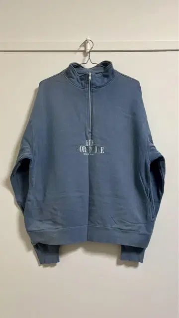 HUF 하프 블루 하프 지퍼
