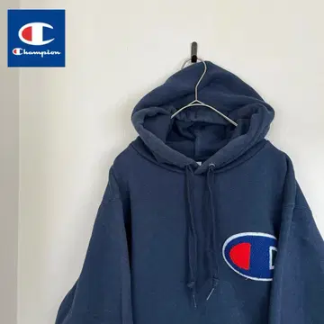 Champion 후드 부착 후드티 빅 로고 [ 새상품급 ]