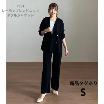 플라스테 [새상품] 레이온 블렌드 니트 더블 자켓 S