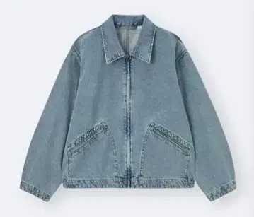 GU 데님 집업 자켓