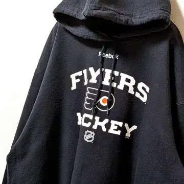 리복 NHL 필라델피아 플라이어스 후드 맨투맨 블랙 구제 의류