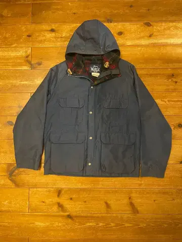 울리치 80s 네이비 택 담요 라이너 마운틴 후드티