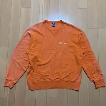 챔피온 파랑 자수 택 90s USA 제조 XL 챔피온 맨투맨