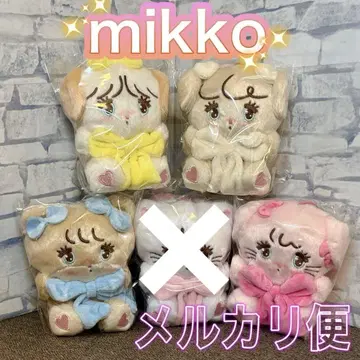 mikko 안아주는 리본 마스코트 캐미 라떼 수플레 너트 4종