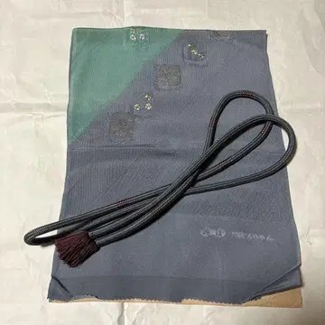 오비 장식 천 허리띠