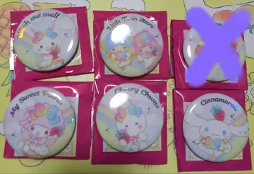 Sanrio 딸기 신문 50주년 캔뱃지 5개 세트