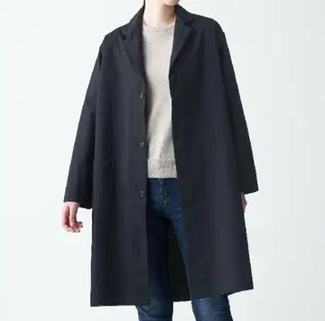 무인양품 인도 면 데님 코트 (남녀 공용)