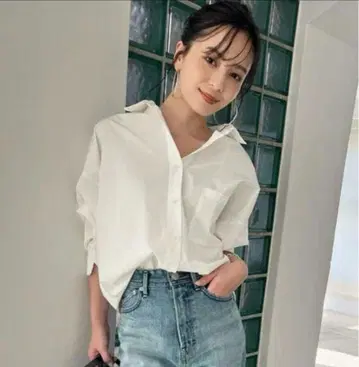 anuans 스탠다드 셔츠 화이트