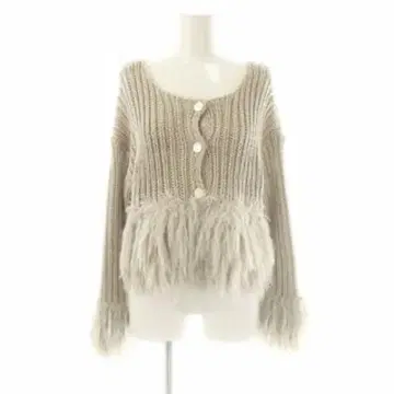 기간 한정 가격!! 코코딜 프린지 가디건 베이지