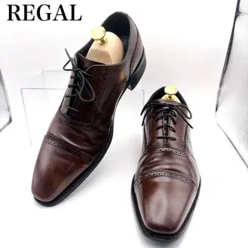 [ 새상품급 ] REGAL 리갈 브라운 11GR 가죽 신발 25.5