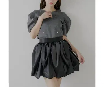 Chico 튤립 볼륨 플레어 스커트 chico 벌룬 스커트