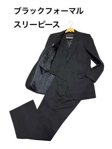 남성용 셋업 블랙 포멀 쓰리피스