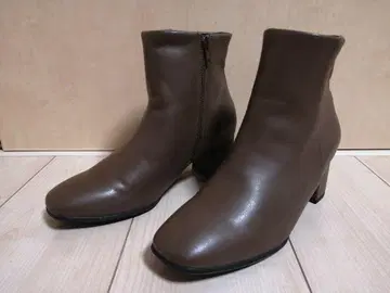 무인양품 사이드 지퍼 부츠 브라운 23.0cm