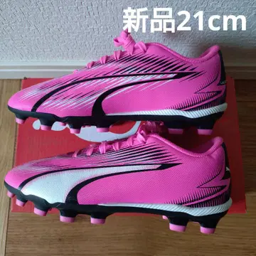 새상품 PUMA ULTRA 축구화 핑크 21cm