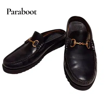 [ paraboot ] 파라부트 비트 로퍼 슬립온 가죽 블랙