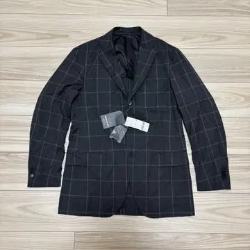 미사용 새상품 Salon de GW RING JACKET 그레이 체크 L