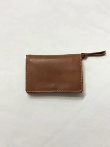 미사용 새상품 화이트하우스코 미니 지갑 3단 접이식 레어 가죽