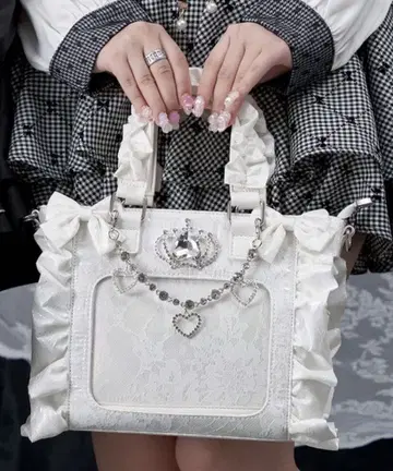 Pal elfy 오로라 레이스 미니 이타백 화이트