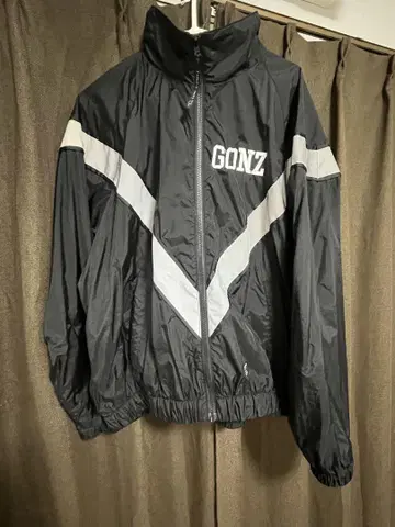 Mark Gonzales 블랙 나일론 자켓