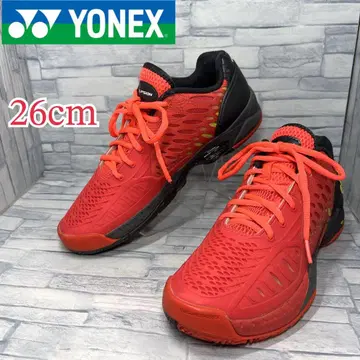 새상품급 YONEX 테니스화 파워크션 브라이트 레드 26cm