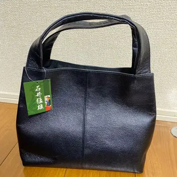[ 새상품 ] 이시이 타케오 천연 가죽 소가죽 핸드백 블랙