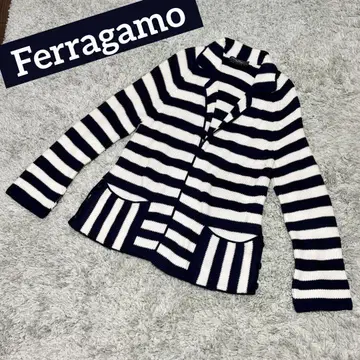 [ 새상품급 ] FERRAGAMO 페라가모 롱 가디건 M 이탈리아제